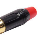 Conector Linha Rca Macho Vermelho Metal Storm 10 Unidades