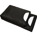 Porta Sacola Para Balcão Com 2 Bolsos Em Nylon Preto 30x8x57cm