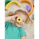Fisher-price Arco-íris De Madeira Empilhável 6 Peças