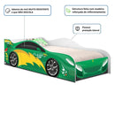 Cama Solteiro Glow Velocista Verde