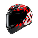 Capacete Hjc C10 Fabio Quartararo 2024 Verm Pret Branc 61