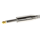 Conector P10 Macho Linha Mono Com Mola Espacada Ponta Gold Baquelite Storm 10 Unidades