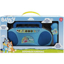 Brinquedo Bluey Boom Box Karaokê Com Cabo P2 E Função Amplificadora