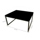 Mesa De Centro Industrial Elegance Preto Fosco