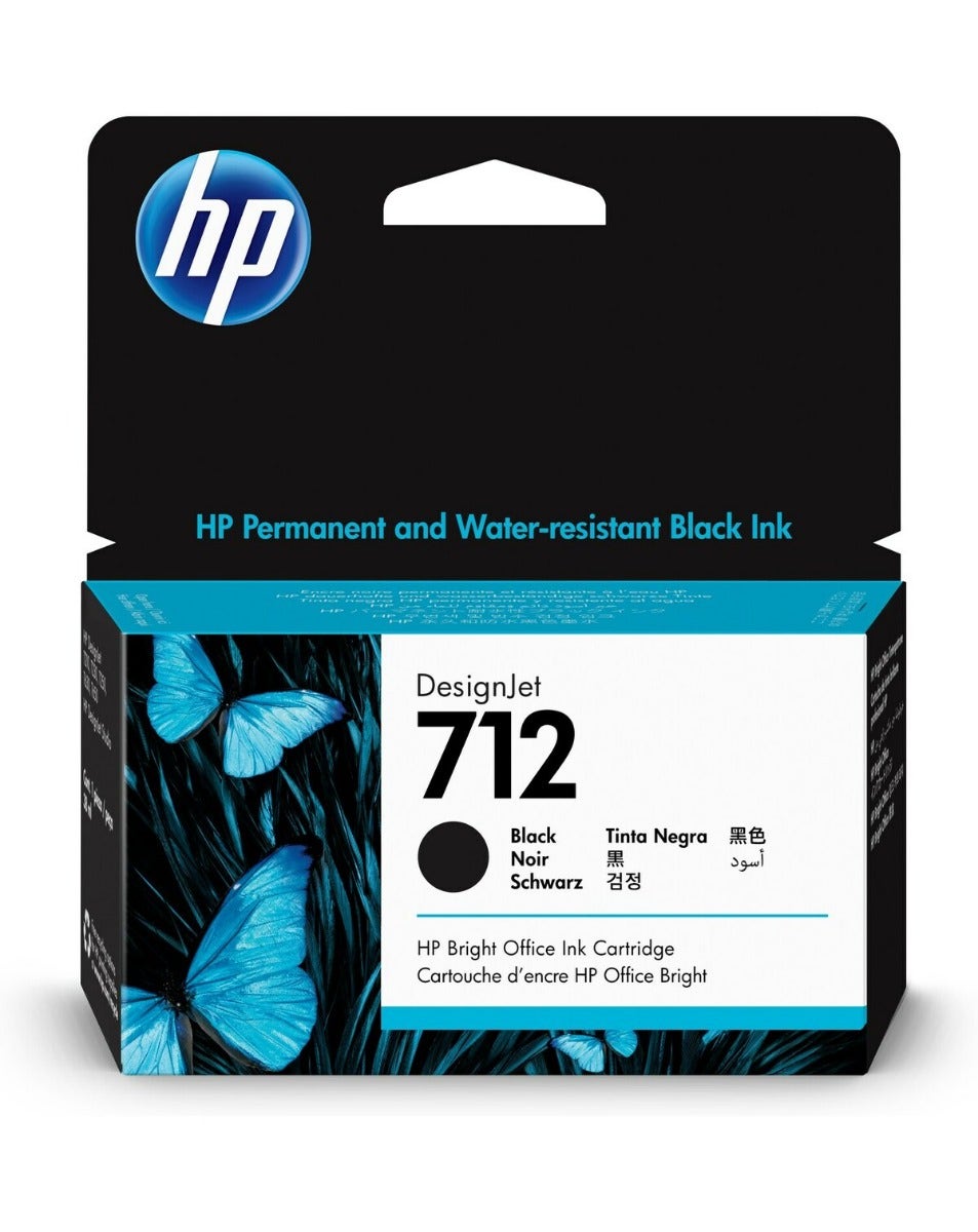 Cartucho de Tinta HP 712 Preto PLUK 38ml 3ED70A