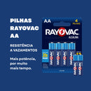 4 Pilhas Alcalinas Aa Rayovac