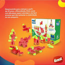 Brinquedo Para Montar Mais Blocos Click Com 60 Peças