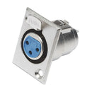 CONECTOR CANNON DE PAINEL FEMEA CROMADO - PC / 10