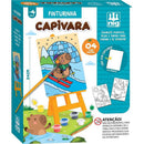 Brinquedo Para Colorir Kit Pinturinha Capivara Com Desenhos Fofos Para Crianças