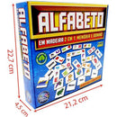 Brinquedo Pedagógico De Madeira Alfabeto 2 Em 1
