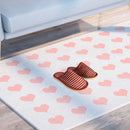 Pantufa Feminina com Listras Rosa 38/39