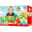 Brinquedo Educativo Trenzinho Baby Land Com 28 Blocos