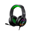 Fone De Ouvido Headset Gamer Usb C/ Microfone Mamba Preto/verde Viper Pro