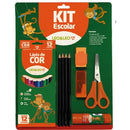 Kit Escolar Com 20 Peças Caixa Com 6