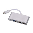 CABO ADAPTADOR USB C MACHO 1 X USB C + USB 3.0 E 2.0 FÊMEA