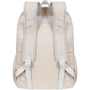 Mochila Trendy Bege Com Bolsa Chaveiro E Porta-notebook