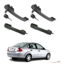 Kit 4 Maçanetas Extr Completo C/ Chave Fiesta G2 02 A 14 - UN / 4