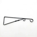 Mão Francesa P Vaso Preta 40 Cm Suporte De Metal