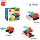 Brinquedo Para Montar Set Bombeiro E Polícia 3 Em 1 Sortido (display Com 10)