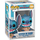 Boneco Funko Pop Lilo E Stitch Na Areia Com Castelo  Disney