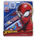 Kit Escolar Spider-man 7 Peças Com Estojo Metálico