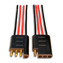 CONECTOR COM FIO 4MM / CHICOTE TECHNOISE COM PLUG 4 VIAS