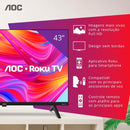 Smart TV AOC 43" Roku TV Full HD - 43S5045/78G