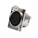 Conector Painel Xlr Fêmea 3 Polos Storm 10 Unidades