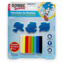 Massa Para Modelar Criativa Sonic Com 3 Moldes Kit Com 8 Cores