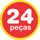 Brinquedo Para Montar Kit Blocos De Encaixe 24 Peças Sortidas