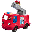 Caminhão De Bombeiros Fisher-price Little People Com Som, Luz E 2 Figuras