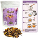 Chá Funcional Ametista Imunidade Chanoyu Rooibos Maçã Gengibre Refil 40g