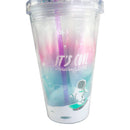 Copo com Canudo Astronauta 500ml