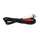 Cabo De áudio 2 Rca Macho + 2 Rca Macho Mxt Emborrachado Níquel 1,50m