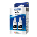 KIT COM 2 GARRAFAS DE TINTA EPSON T664120-2P PRETO
