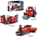 Brinquedo Para Montar Combo Transportes 3 Em 1 305 Peças