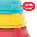 Brinquedo Educativo Potes De Empilhar