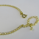 Pulseira Em Corrente De Zircônias Banhado Em Ouro 18k Cor:dourado