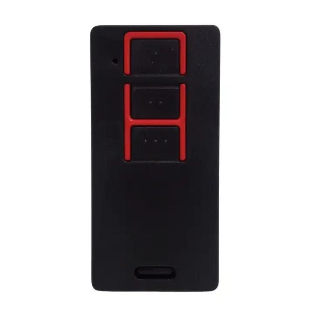 Controle Smart Para Portao 3 Botoes Preto/vermelho Hitron