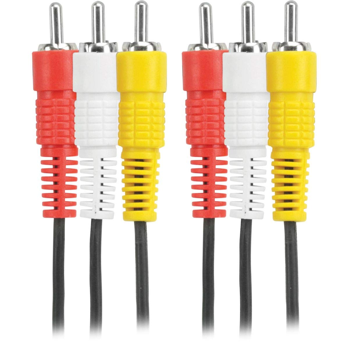 Cabo 3 + 3 Rca Standart Fechado 1,8m Niquel - Importado