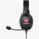 Fone De Ouvido Headset Gamer Usb C/ Microfone F-102 Preto/vermelho Hoopson