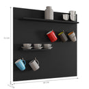 Painel Decor Cantinho Do Cafe Para Ambiente Preto