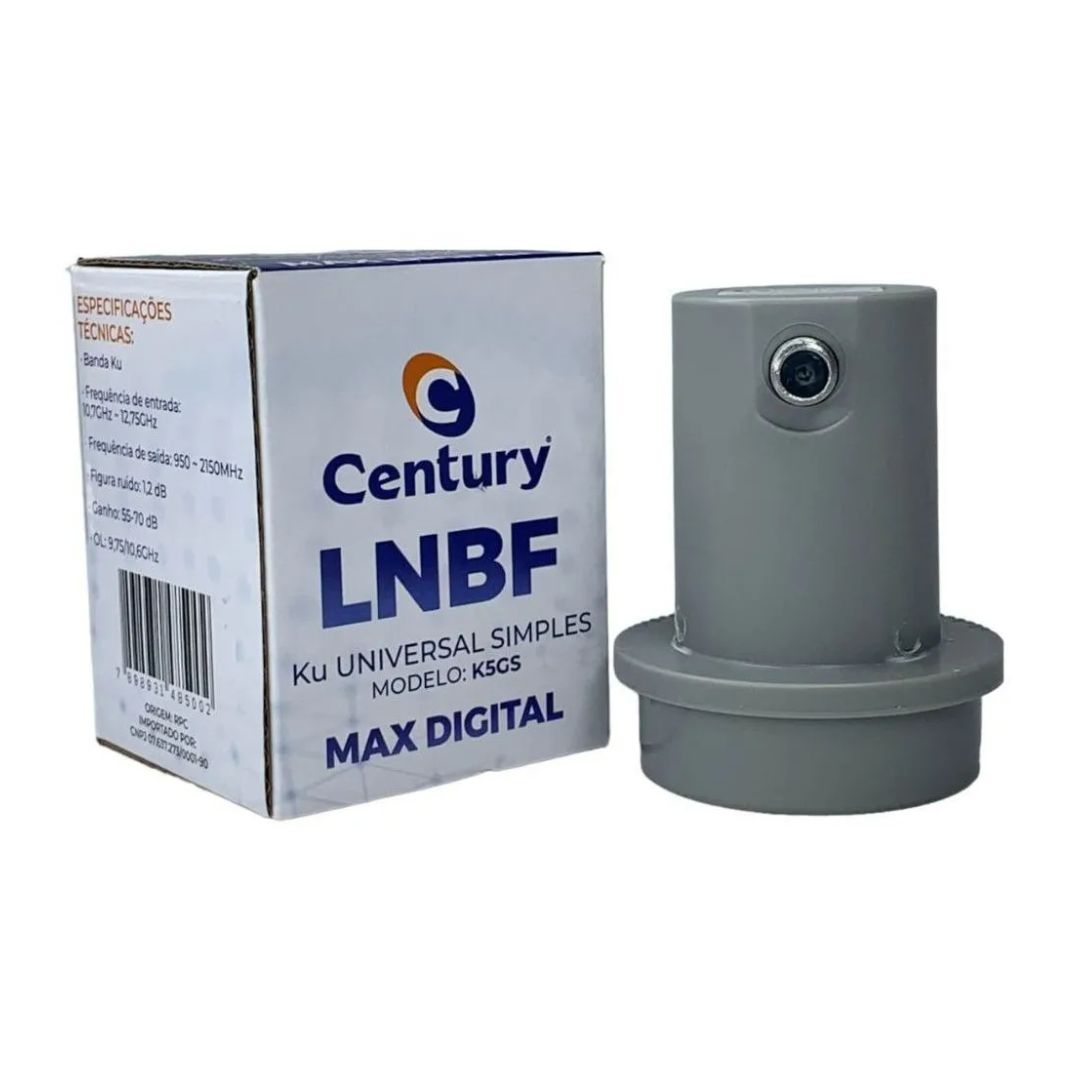 Lnbf Banda Ku Universal Simples Max Digital Mod K5gs Century