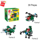 Brinquedo Para Montar Set Militar/transportes 3 Em 1 Sortido (display Com 10)