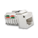 CONECTOR FÊMEA PARA CABO DE REDE E INTERNET RJ45 SOHOPLUS CAT5E BRANCO - 35050423