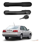 Par Maçanetas Diant Preto C/ Chave Santana G2 98 A 06 4 Ptas - UN / 2
