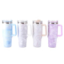 Copo Térmico Estilo Quencher Marmorizado 1200ml  Cor:verde