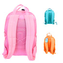 Mochila Escolar Juvenil De Costas Coloridas Passeio Rosa