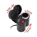Tomada Usb Para Moto 12v Carregador Acendedor Cigarro