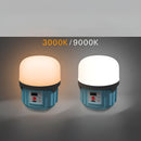 Lanterna Recarregável Estilo Lampião Usb Solar Cor:azul